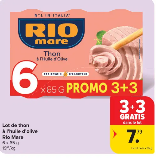 Offre: Thon à l'Huile d'Olive
