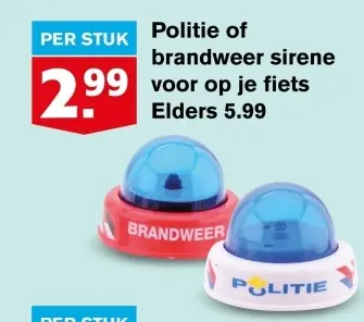 Aanbieding: Politie of brandweer sirene