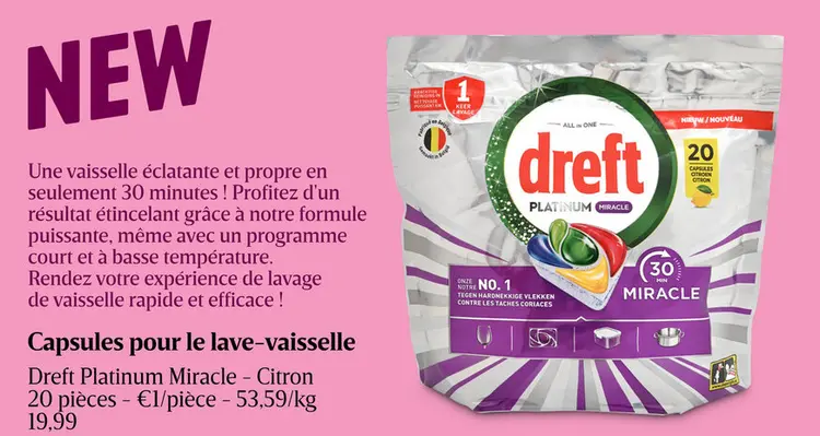Offre: Capsules lave-vaisselle | Citron