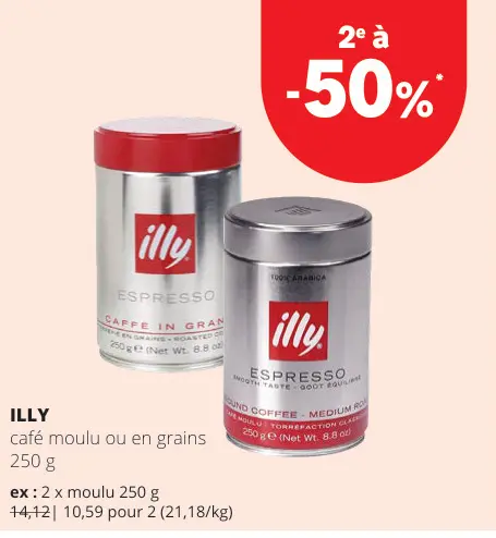 Offre: Café moulu ou en grains
