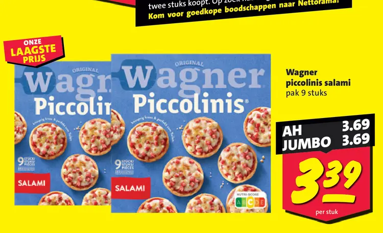 Aanbieding: Wagner piccolinis salami