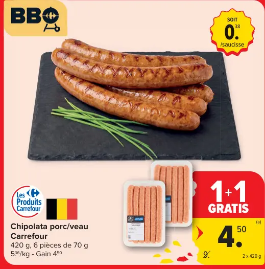 Offre: Chipolata porc/veau