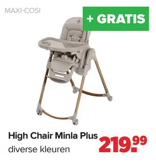 Aanbieding: High Chair Minla Plus