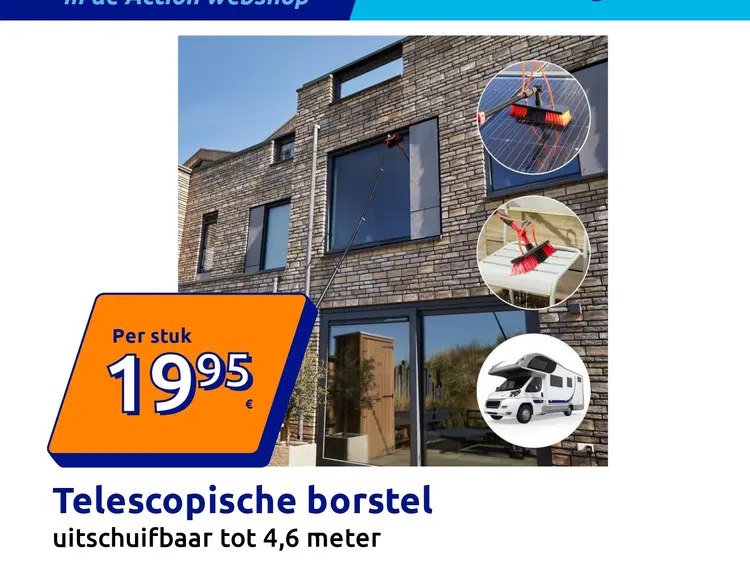 Promotie: Telescopische borstel