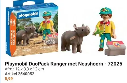 Aanbieding: DuoPack Ranger met Neushoorn - 72025