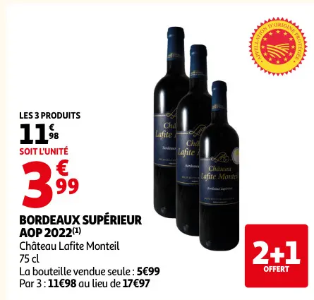 Promotie: Bordeaux supérieur aop 2022