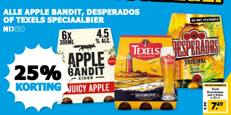 Aanbieding: Apple Bandit, Desperados of Texels Speciaalbier