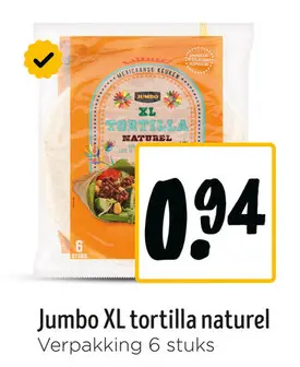 Aanbieding: Jumbo XL tortilla naturel