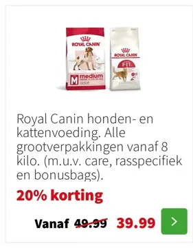 Aanbieding: Royal Canin honden- en kattenvoeding