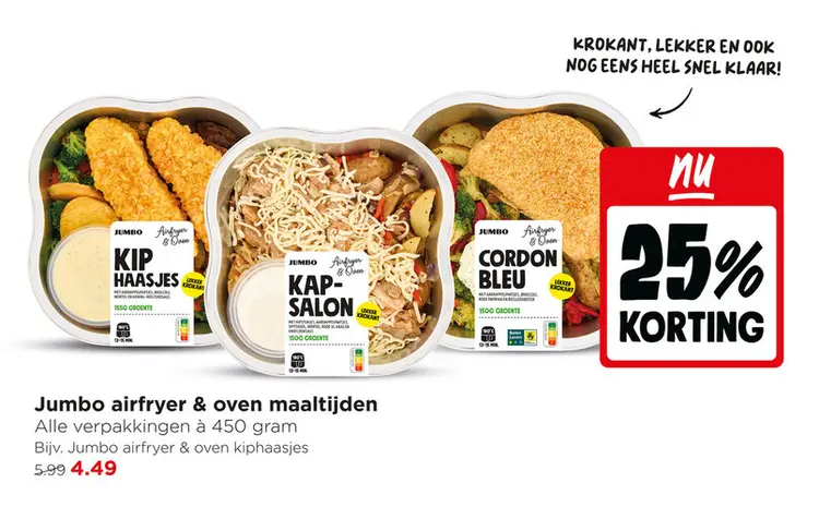 Aanbieding: Jumbo airfryer & oven maaltijden