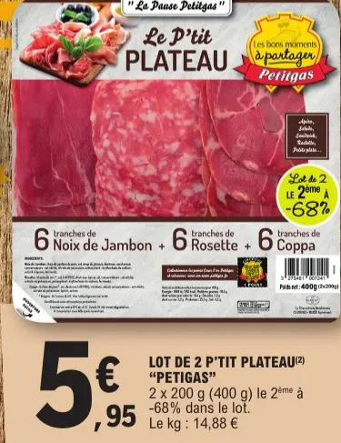 Offre: Le P'tit plateau
