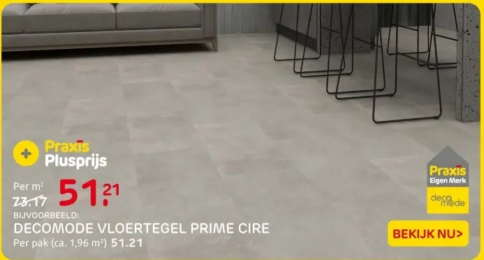 Aanbieding: Decomode vloertegel prime cire