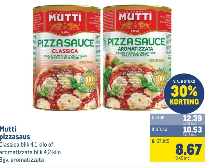 Aanbieding: pizzasaus