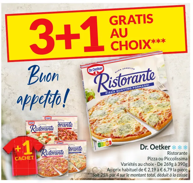 Offre: Ristorante Pizza ou Piccolissima