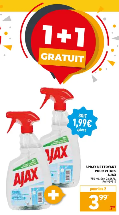 Offre: Spray nettoyant pour vitres