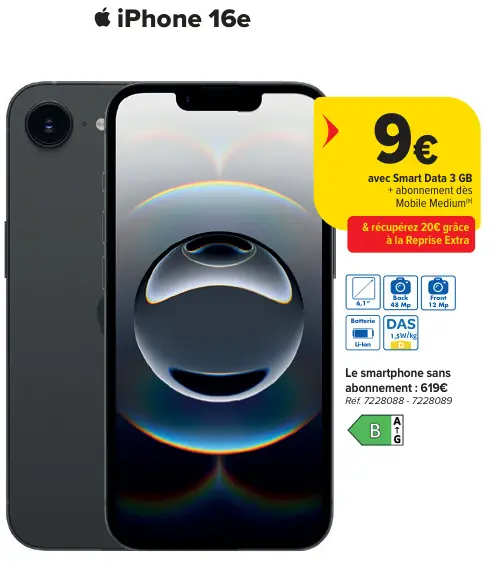 Offre: iPhone 16e