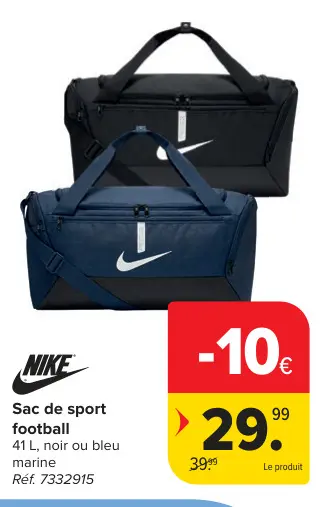 Offre: Sac de sport football
