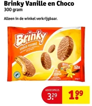 Aanbieding: Brinky Vanille en Choco
