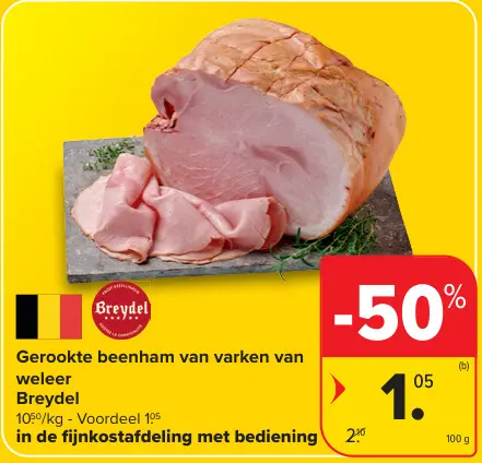 Promotie: Gerookte beenham van varken van weleer