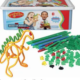 Aanbieding: Spaghetteez Flexibele Bouwstaafjes in Opbergbox, 200dlg.