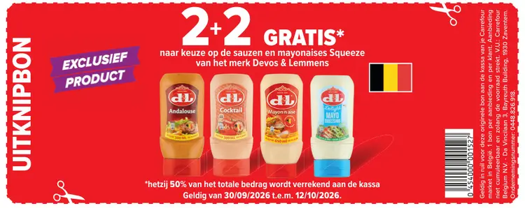 Promotie: Sauzen en mayonaises Squeeze