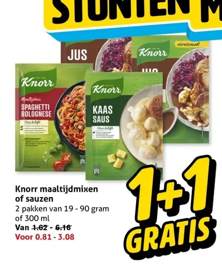 Aanbieding: Maaltijdmixen of sauzen
