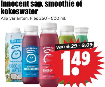 Aanbieding: Verse sap & smoothies