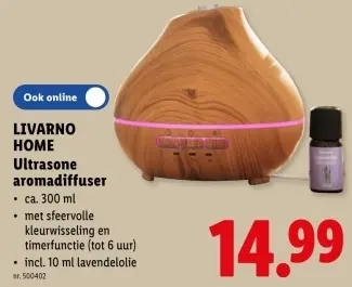 Promotie: Ultrasone aromadiffuser