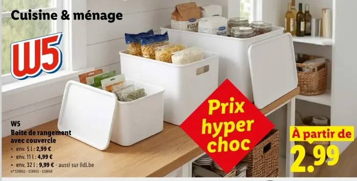 Offre: Boîte de rangement avec