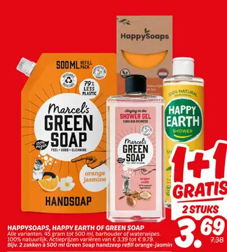 Aanbieding: Happysoaps, Happy Earth of Green Soap