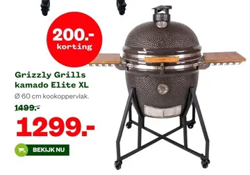 Aanbieding: Grizzly Grills kamado Elite XL