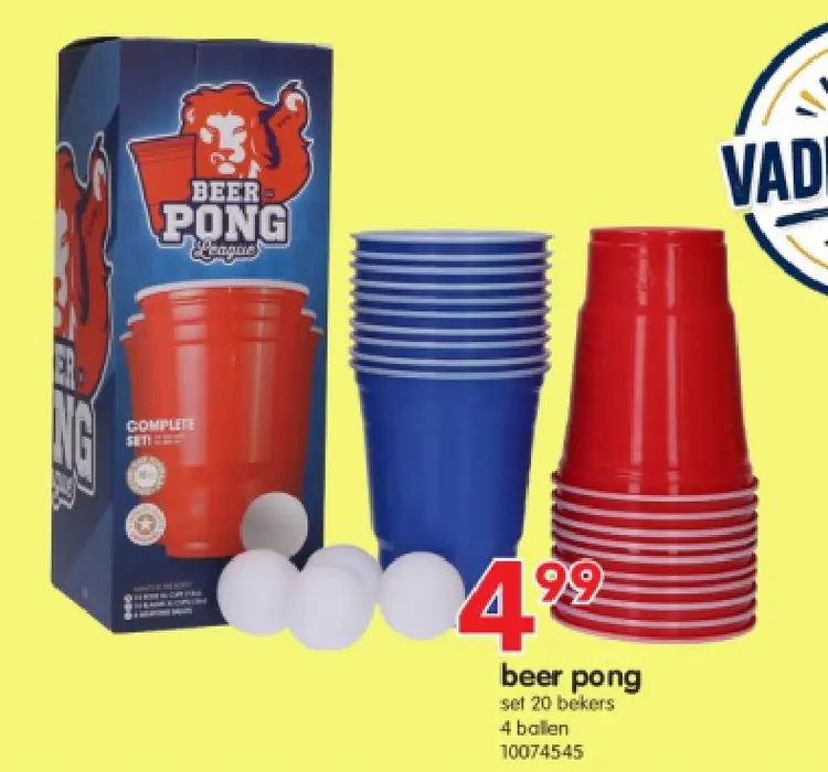 Promotie: beer pong