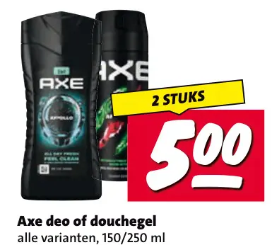 Aanbieding: Axe deo of douchegel