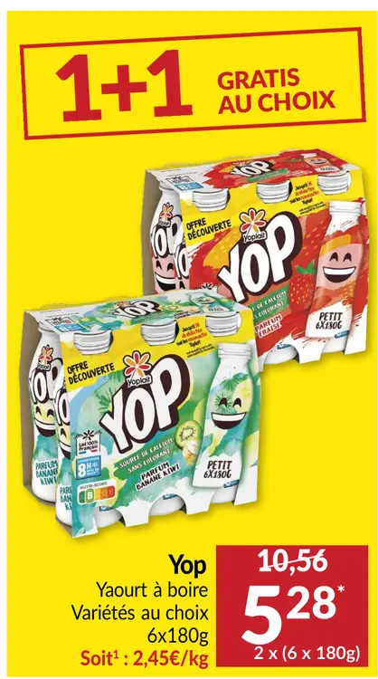 Offre: Yop Yaourt à boire
