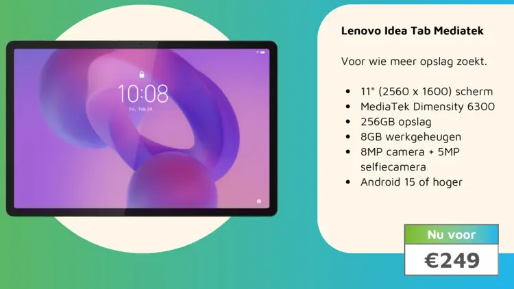 Aanbieding: Lenovo Idea Tab Mediatek