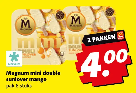 Aanbieding: Magnum mini double sunlover mango