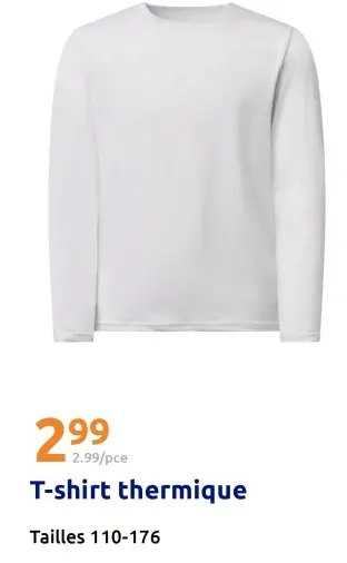 Offre: T-shirt thermique