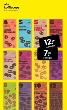 Aanbieding: koffiecups