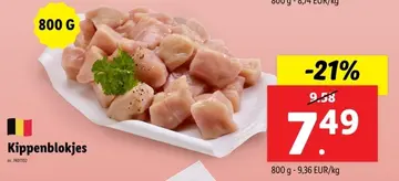 Aanbieding: Kippenblokjes