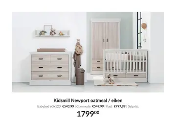Aanbieding: Newport oatmeal / eiken