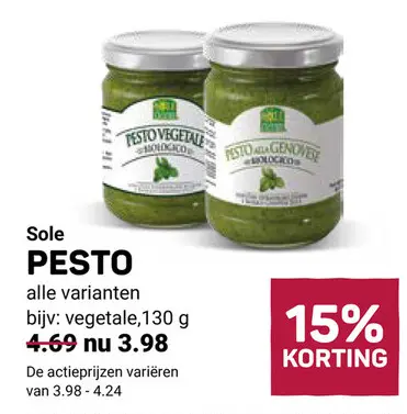 Aanbieding: Sole Pesto