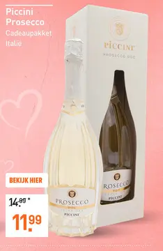 Aanbieding: Piccini Prosecco Cadeauverpakking 75CL Mousserend