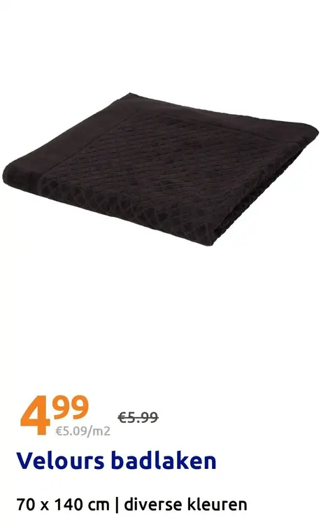Promotie: Velours badlaken