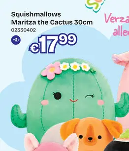 Aanbieding: SQCR - Medium Plush 12 Squishmallows Maritza the Cactus