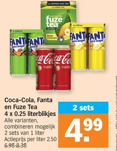 Promotie: Coca-Cola, Fanta en Fuze Tea