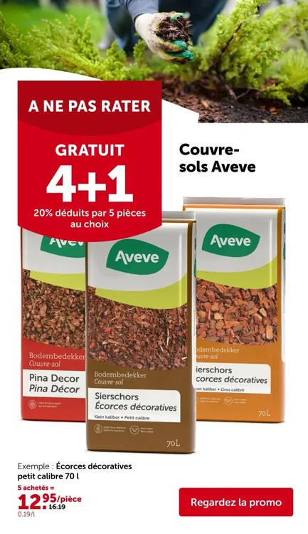 Offre: Couvre-sols Aveve