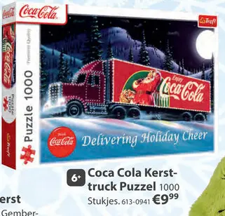 Aanbieding: Puzzel Coca Cola Kersttruck 1000 stukjes