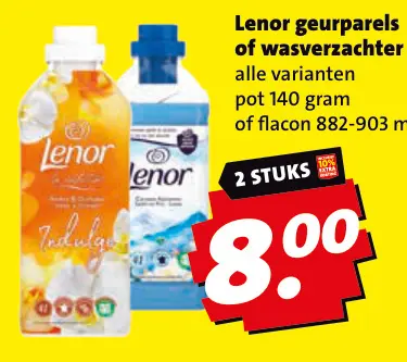 Aanbieding: Lenor geurparels of wasverzachter