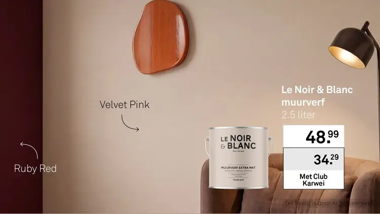 Aanbieding: Le Noir & Blanc muurverf