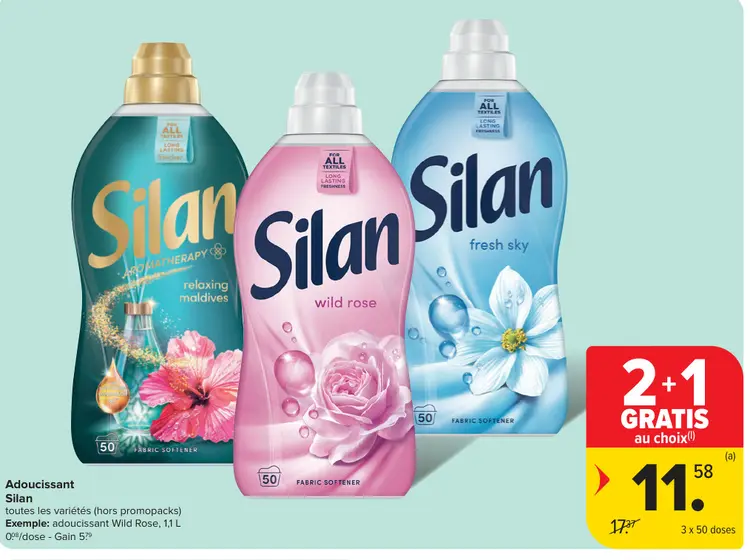 Offre: Adoucissant Silan